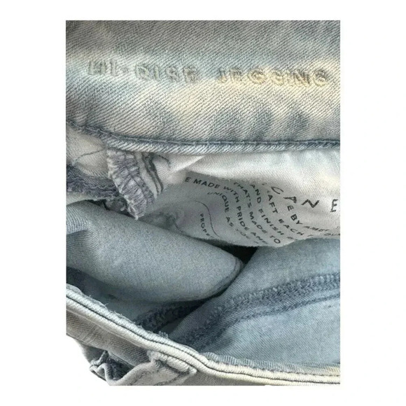 American Eagle Women's High Rise Jegging Jeans Size‎ 2 Blue Distressed - Picture 7 of 7